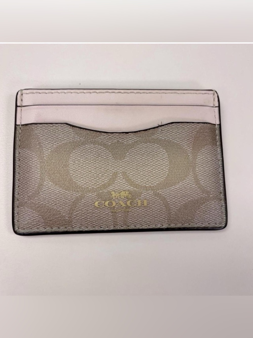 COACH Slim Card Case In Signature Jacquard